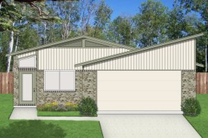 Contemporary Exterior - Front Elevation Plan #84-513