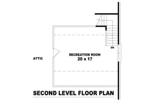 Floor Plan - Other Floor for European House Plan #81-1519 - 3 bed, 2 bath