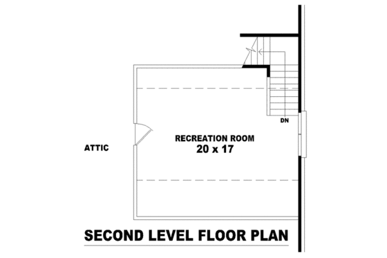 Floor Plan - Other Floor for European House Plan #81-1519 - 3 bed, 2 bath