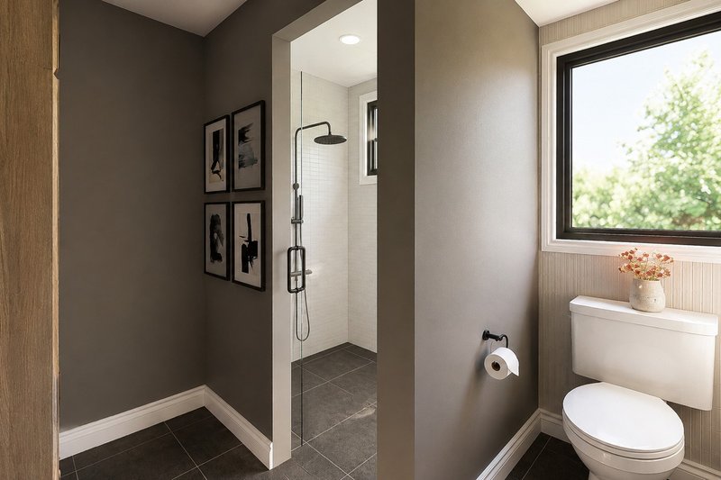Dream House Plan - Interior - Master Bathroom 1 for Modern House Plan #1064-489 - 2 bed, 2.5 bath