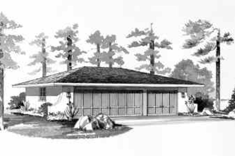 House Blueprint - Traditional Exterior - Front Elevation Plan #72-239