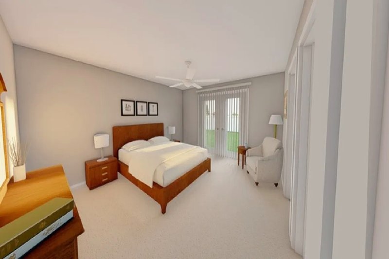 House Blueprint - Interior - Master Bedroom for Farmhouse House Plan #126-253 - 3 bed, 3 bath