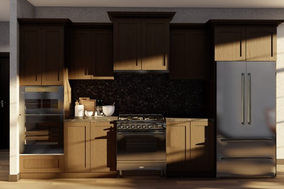 Interior - Kitchen 3 for European House Plan #17-2523 - 4 bed, 2.5 bath