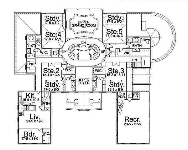 Home Plan - European Floor Plan - Upper Floor Plan #119-178