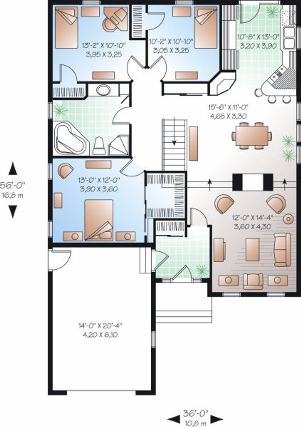 Traditional Style House Plan 3 Beds 1 Baths 1393 Sq Ft Plan 23 7 Eplans Com Traditional Style House Plan 3 Beds 1 Baths 1393 Sq Ft Plan 23 7 Eplans Com
