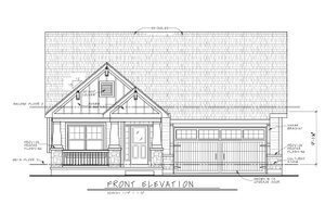 Exterior - Front Elevation 3 for Craftsman House Plan #20-2414 - 3 bed, 2.5 bath