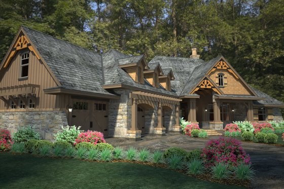 Exterior - Other Elevation 2 for Craftsman House Plan #120-191 - 3 bed, 2.5 bath
