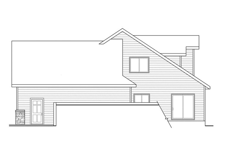 Home Plan - Exterior - Other Elevation 1 for Traditional House Plan #124-733 - 3 bed, 2.5 bath