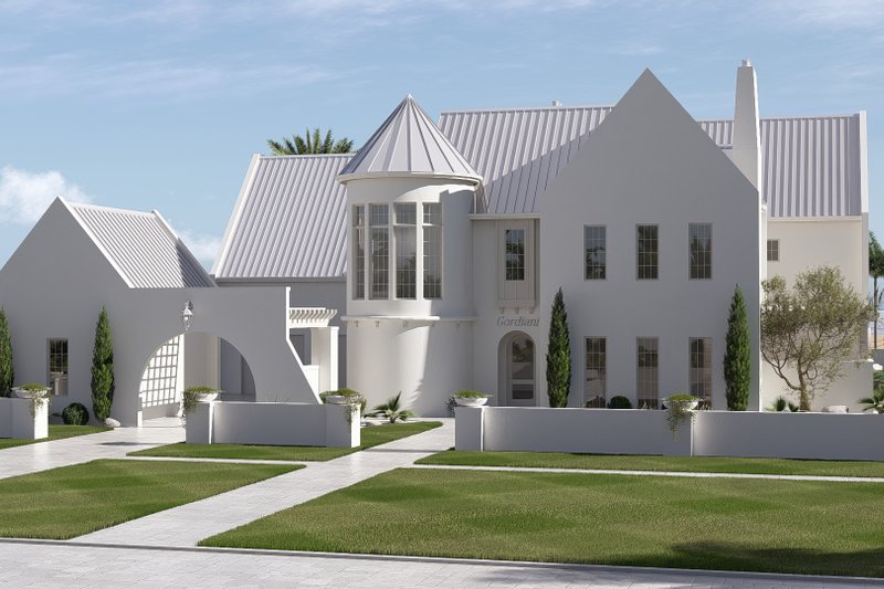 Dream House Plan - Exterior - Other Elevation 2 for Beach House Plan #455-810 - 5 bed, 7 bath