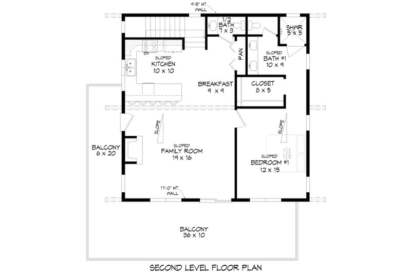 Architectural House Design - Floor Plan - Upper Floor for Modern House Plan #932-1269 - 3 bed, 2.5 bath