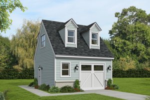 House Blueprint - Southern Exterior - Front Elevation Plan #932-1338