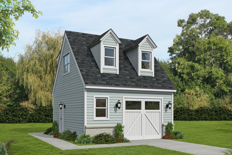 House Blueprint - Southern Exterior - Front Elevation Plan #932-1338