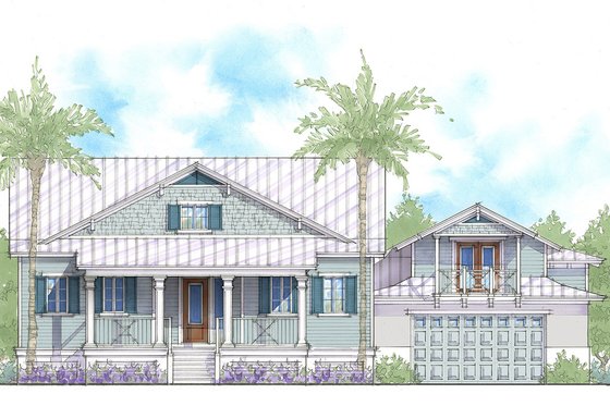 Exterior - Front Elevation 6 for Cottage House Plan #938-87 - 4 bed, 3 bath
