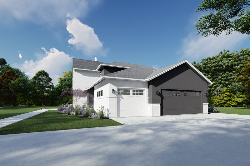 House Blueprint - Exterior - Other Elevation 2 for Traditional House Plan #1069-35 - 4 bed, 4.5 bath