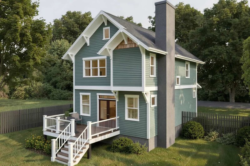 Dream House Plan - Exterior - Front Elevation 4 for Craftsman House Plan #79-295 - 3 bed, 2.5 bath