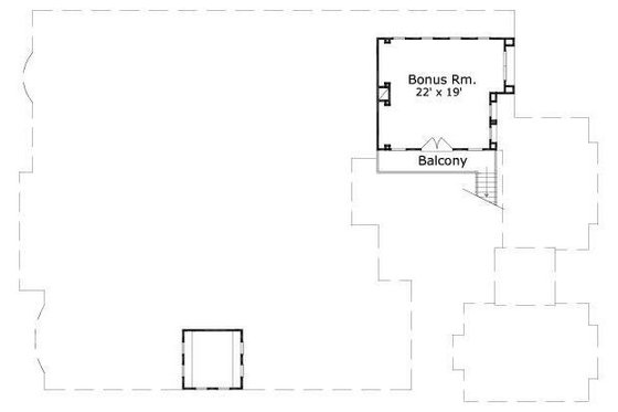 Floor Plan - Other Floor for European House Plan #411-832 - 3 bed, 3.5 bath