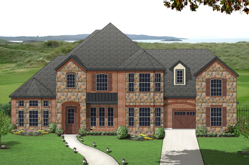 Home Plan - European Exterior - Front Elevation Plan #84-430