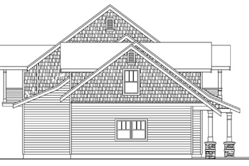 Dream House Plan - Exterior - Other Elevation for Craftsman House Plan #124-761 - 4 bed, 5.5 bath
