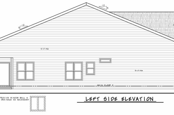 Exterior - Other Elevation for Traditional House Plan #20-2425 - 2 bed, 2.5 bath