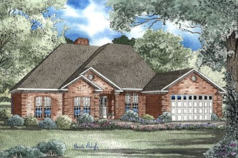 Home Plan - European Exterior - Front Elevation Plan #17-136