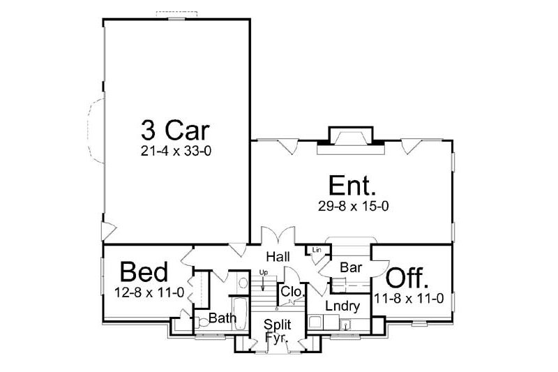 Home Plan - Floor Plan - Lower Floor for Colonial House Plan #119-265 - 3 bed, 3.5 bath