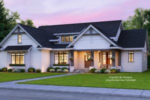 Home Plan - Farmhouse Exterior - Front Elevation Plan #51-1449