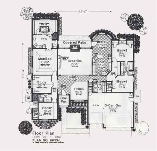 Colonial Floor Plan - Main Floor Plan #310-854