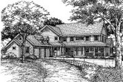 Country Style House Plan - 5 Beds 4.5 Baths 3621 Sq/Ft Plan #50-150 