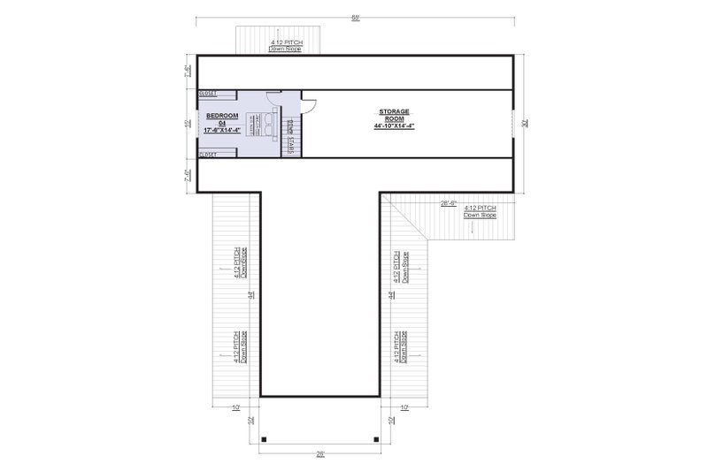 Home Plan - Floor Plan - Other Floor for Barndominium House Plan #1107-29 - 4 bed, 3 bath