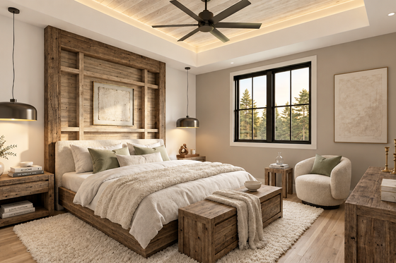 Interior - Master Bedroom for Farmhouse House Plan #928-355 - 4 bed, 3 bath