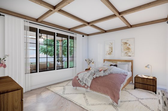 Interior - Master Bedroom for Farmhouse House Plan #1094-9 - 4 bed, 3 bath