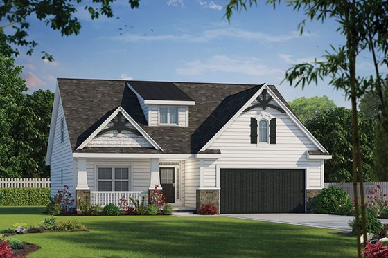 Exterior - Front Elevation 4 for Cottage House Plan #20-2315 - 4 bed, 3 bath