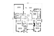 European Style House Plan - 4 Beds 3 Baths 2565 Sq/Ft Plan #40-433 