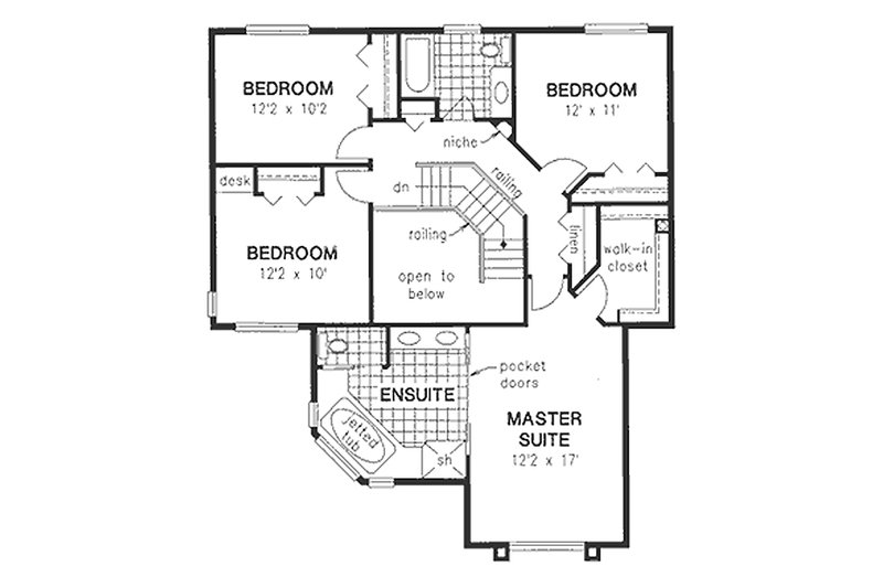 Mediterranean Style House Plan - 4 Beds 2.5 Baths 2216 Sq/Ft Plan #18 ...