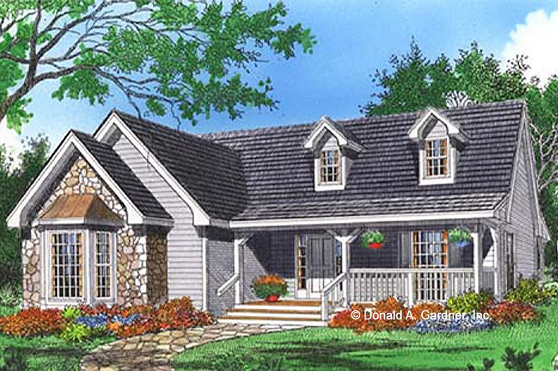 Architectural House Design - Country Exterior - Front Elevation Plan #929-517