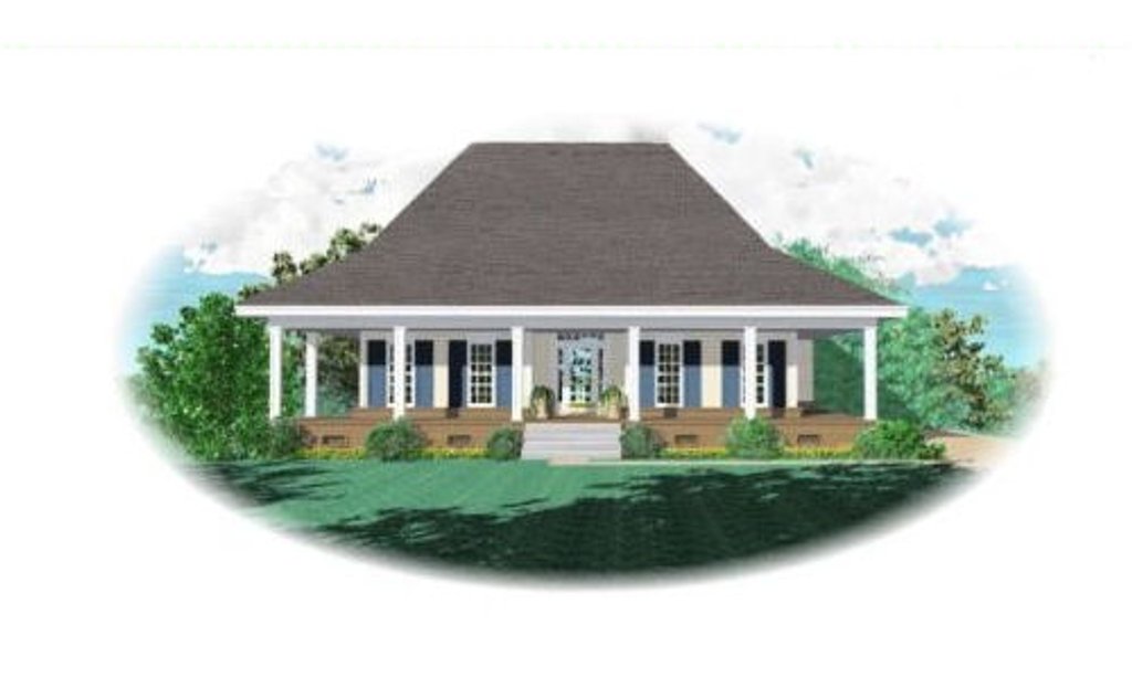 Southern Style House Plan - 3 Beds 2 Baths 1800 Sq/Ft Plan #81-291