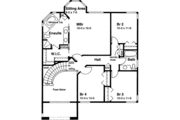 Mediterranean Style House Plan - 4 Beds 3 Baths 2517 Sq/Ft Plan #126-136 