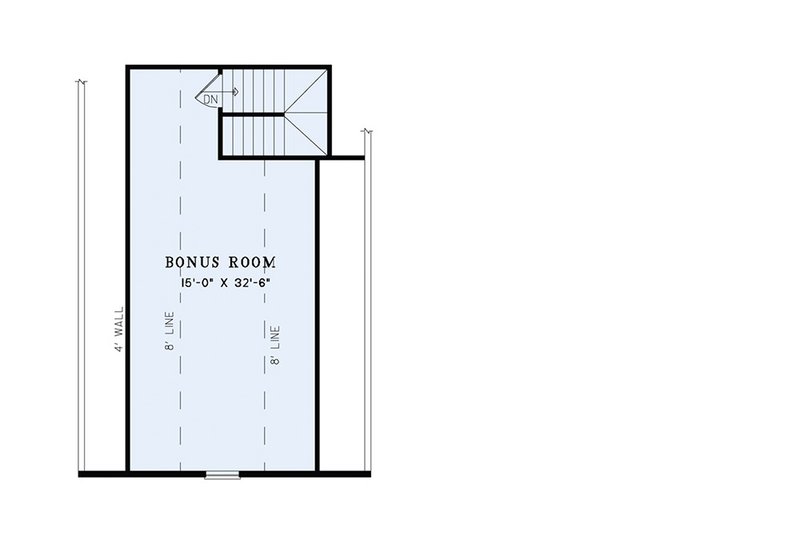 House Blueprint - Floor Plan - Upper Floor for European House Plan #17-2429 - 4 bed, 3.5 bath