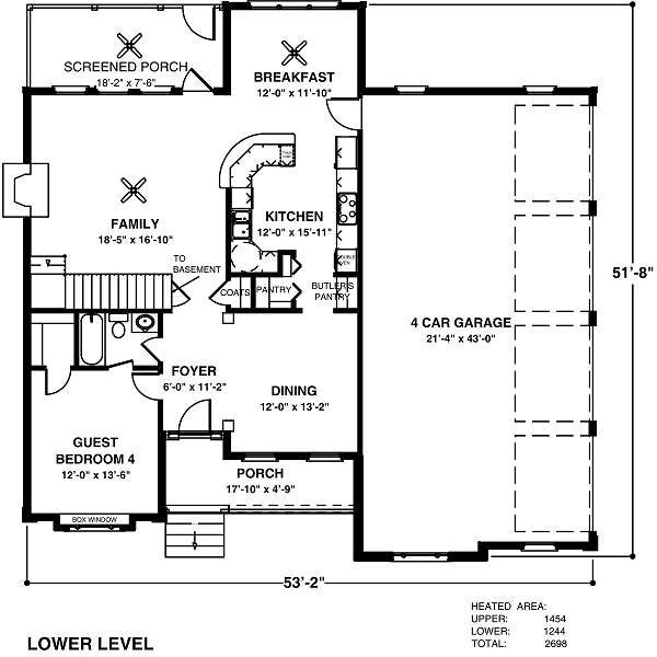 Traditional Floor Plan - Main Floor Plan #56-545