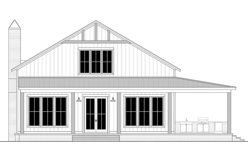 Dream House Plan - Exterior - Front Elevation 6 for Barndominium House Plan #430-342 - 4 bed, 3 bath