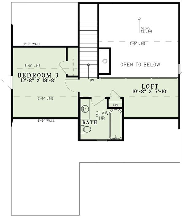 Dream House Plan - Country Floor Plan - Upper Floor Plan #17-2534