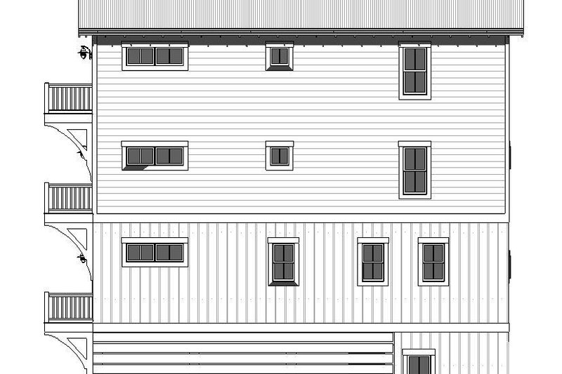 House Blueprint - Exterior - Other Elevation for Beach House Plan #901-152 - 7 bed, 5.5 bath