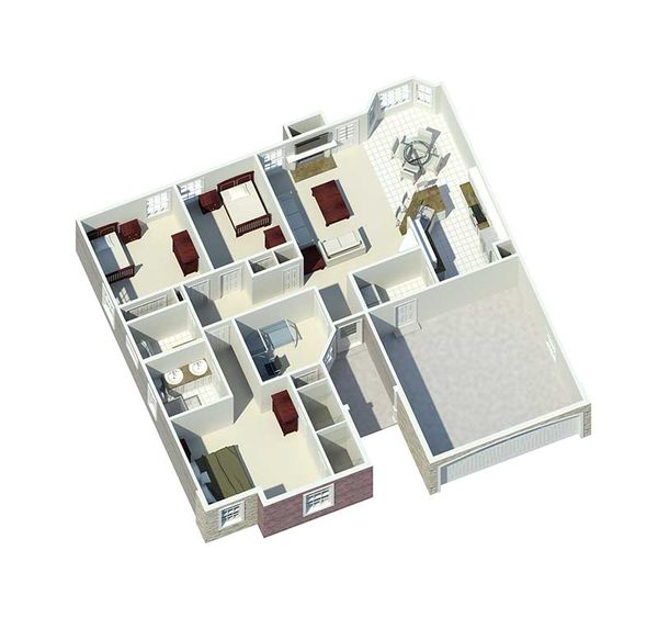 Architectural House Design - Traditional Floor Plan - Other Floor Plan #57-367