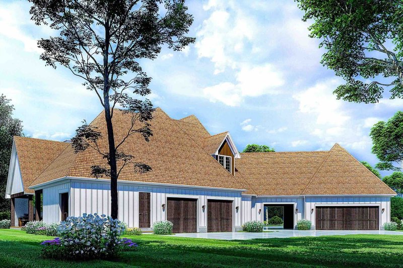 House Blueprint - Exterior - Other Elevation 4 for European House Plan #923-271 - 6 bed, 6 bath