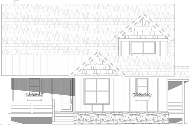 Home Plan - Exterior - Front Elevation 5 for Country House Plan #932-1197 - 3 bed, 3 bath