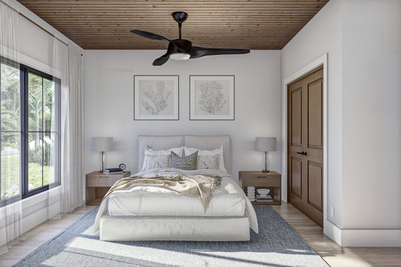 Architectural House Design - Interior - Bedroom for Modern House Plan #455-548 - 2 bed, 1 bath