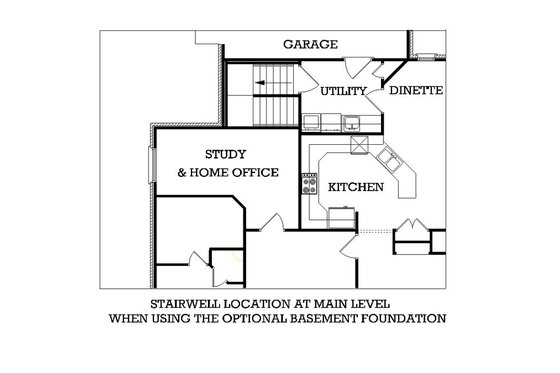 Floor Plan - Other Floor for Southern House Plan #45-230 - 3 bed, 2 bath