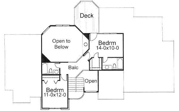 Home Plan - Prairie Floor Plan - Upper Floor Plan #120-109