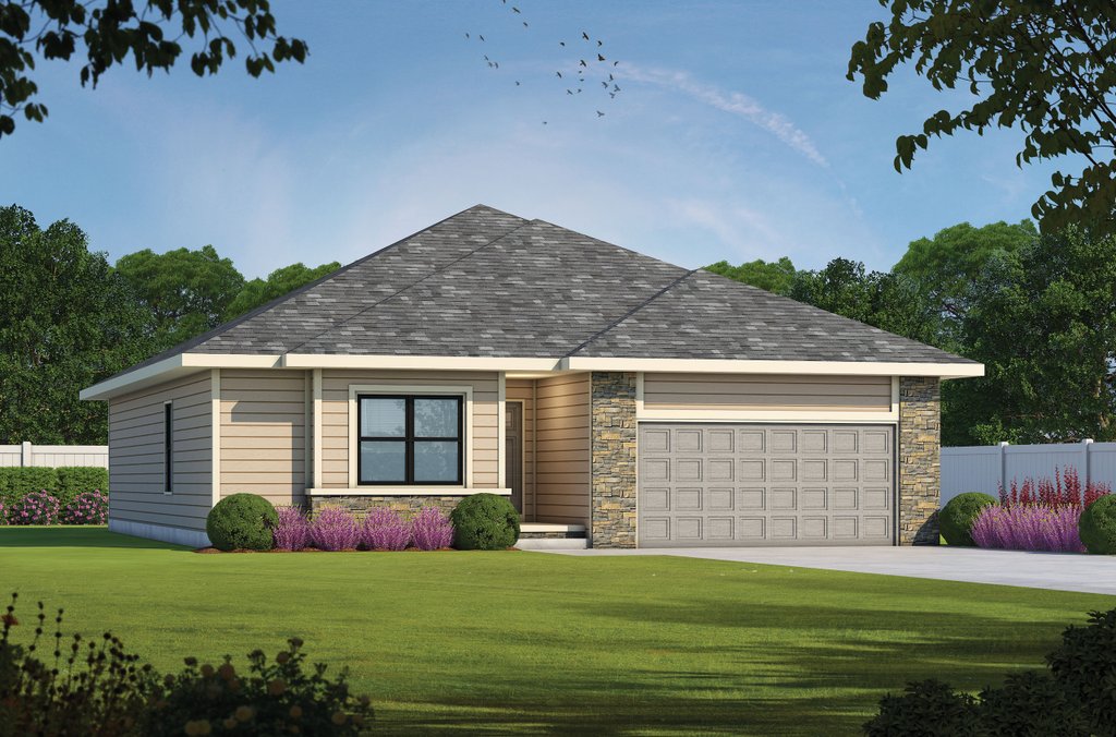 Traditional Style House Plan - 3 Beds 2 Baths 1603 Sq/Ft Plan #20-2350