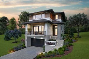 Contemporary Exterior - Front Elevation Plan #48-991